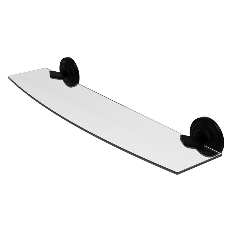 Leamore Bracket Shelf, Matte Black, 3" H x 24" W x 5" D