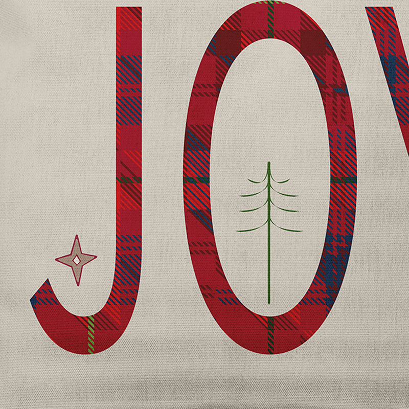 Holiday Cheer Outdoor Reversible Throw Pillow