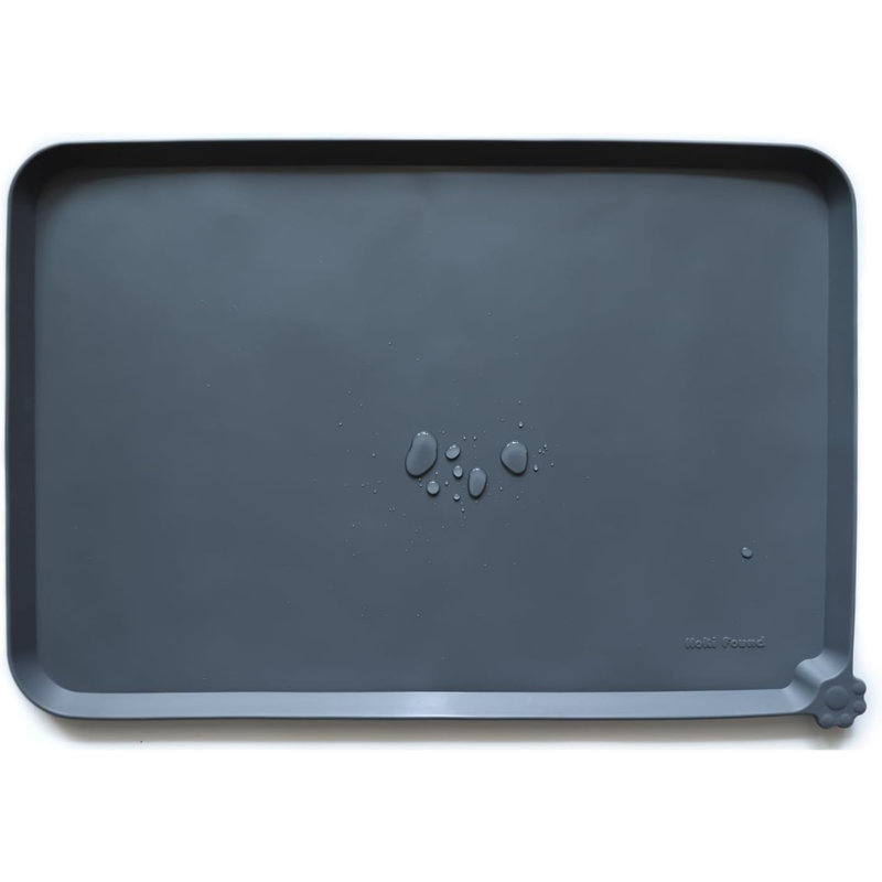 Mangeoire surélevée antidérapante, Gris, 24"