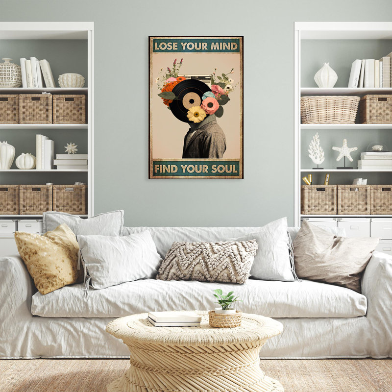 Vinyle Find Your Soul - 1 pièce rectangulaire, H 14 po x l 11 po x P 1,25 po