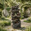 Outdoor Fountain with Lights
