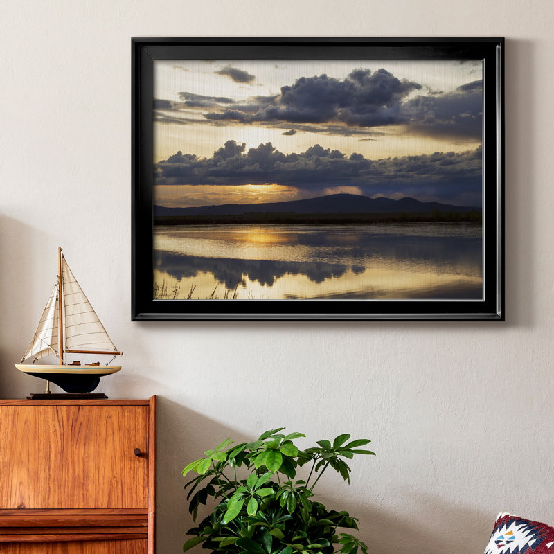 " Twilight Symphony ", 18.5" H x 24.5" W x 1" D, Black Framed, No Mat