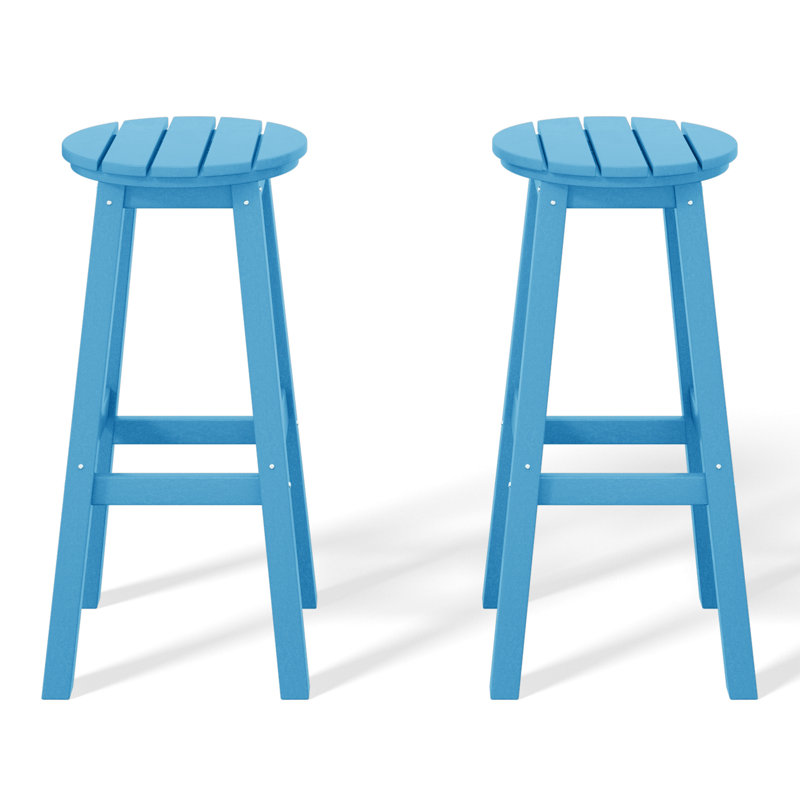 Tabouret de bar 29 po (ensemble de 2), Bleu