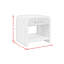 Ensemble de 2 tables d'appoint Brislington en couleur naturelle - Table basse et table d'appoint-1089474183