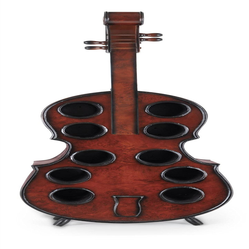 Bufford Floor Wine Bottle Rack Brown
