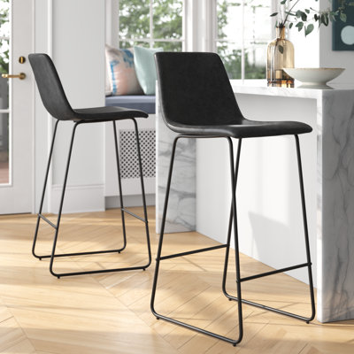 Liekele Upholstered Bar Height Modern Dining Stools