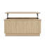 Table basse carrée 31,5 po à plateau relevable moderne avec design arqué et rangement caché-1311442633