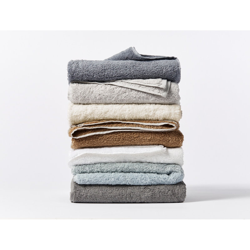 Cloud Loom 100% Cotton Plush Bath Towel, Slate, Washcloth - 1 Pack