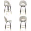 Tabouret de comptoir pivotant avec dossier bas et repose-pieds en métal 25 po AriaHome-1607245629-1607245630