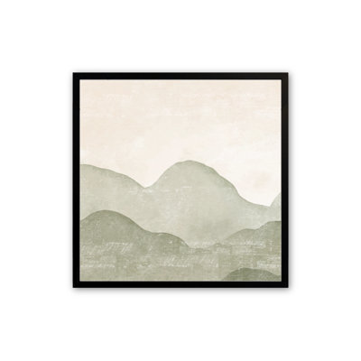 14" x 11" Verdant Verses II Print in Satin Black Wall Frame
