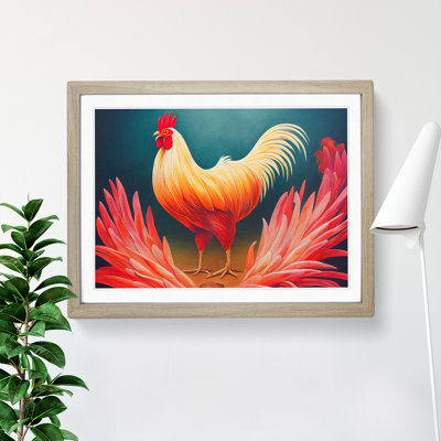 Ingenious Rooster - Single Picture Frame Print