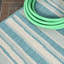 Tapis rayé turquoise / crème intérieur / extérieur Raygoza-69806850