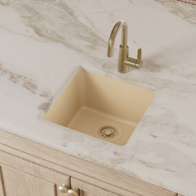 Karran Quartz 16-5/8'' X 16-5/8'' Undermount Bar Sink