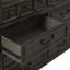 Commode 10 tiroirs 58 po Trelawny - brun selle
