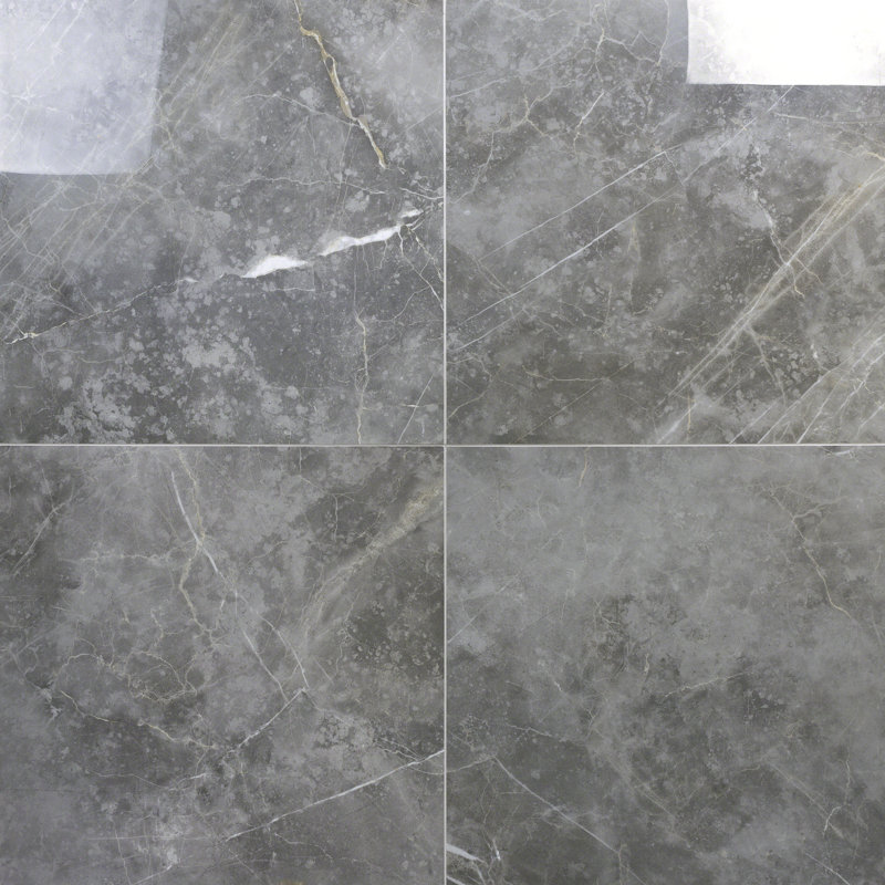 Carrelage mural 24 po x 24 po, Gris