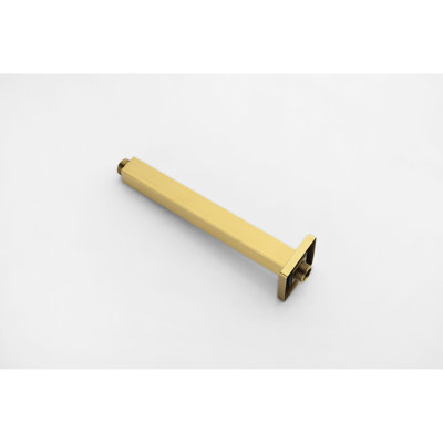 High Bathroom Rain Shower Head - Brushed Gold 12X12 In Water Saving With Self-Cleaning Feature Nozzles