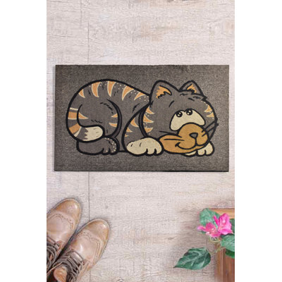 Paillasson durable en PVC antidérapant de 15,7 po x 23,6 po | Matériau 100% PVC, lavable à la machine à 86 ° F | Parfait pour l'intérieur et l'extérieur, facile à nettoyer, élégant et fonctionnel
