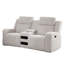Canapé inclinable confortable, revêtement en fausse fourrure, style moderne pour le salon