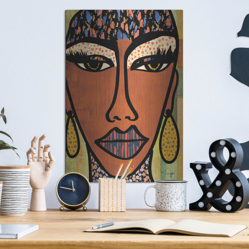 «Empowered» par Yass Naffas Designs, art mural en métal, H 16 po x l 12 po