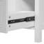 Meuble-lavabo de 24 pouces avec lavabo en céramique, 1 porte à fermeture en douceur, 2 tiroirs à fermeture en douceur et 2 supports de rangement sur la porte