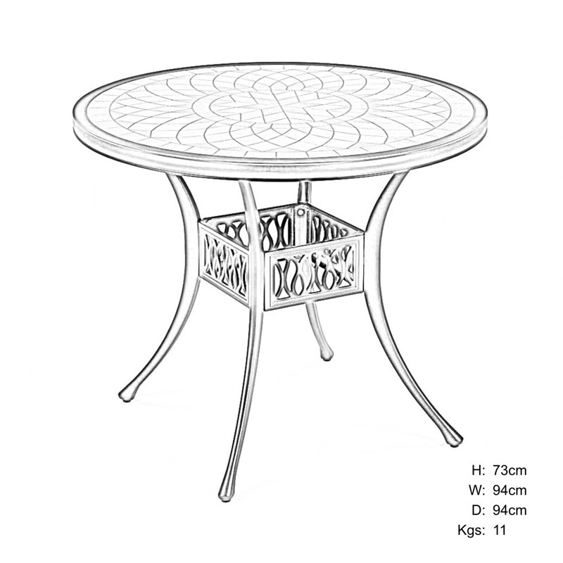 4 - Person Patio Dining Set with Round Table