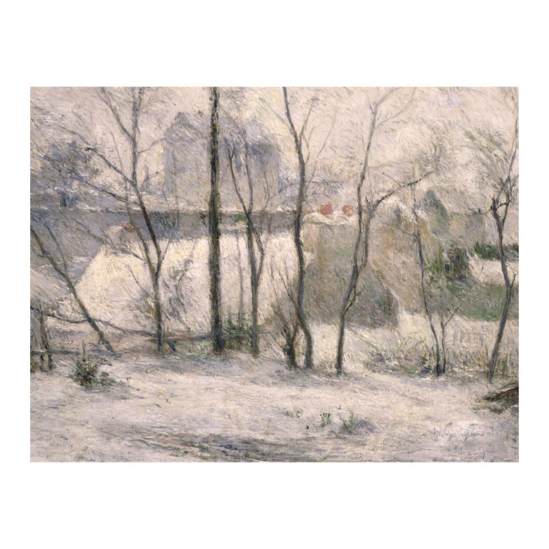 Winter Landscape Canvas Wall Art by Paul Gauguin