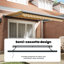Brayden Studio Fabric Cover Retractable Door / Window Awning-1014054505-1014054511