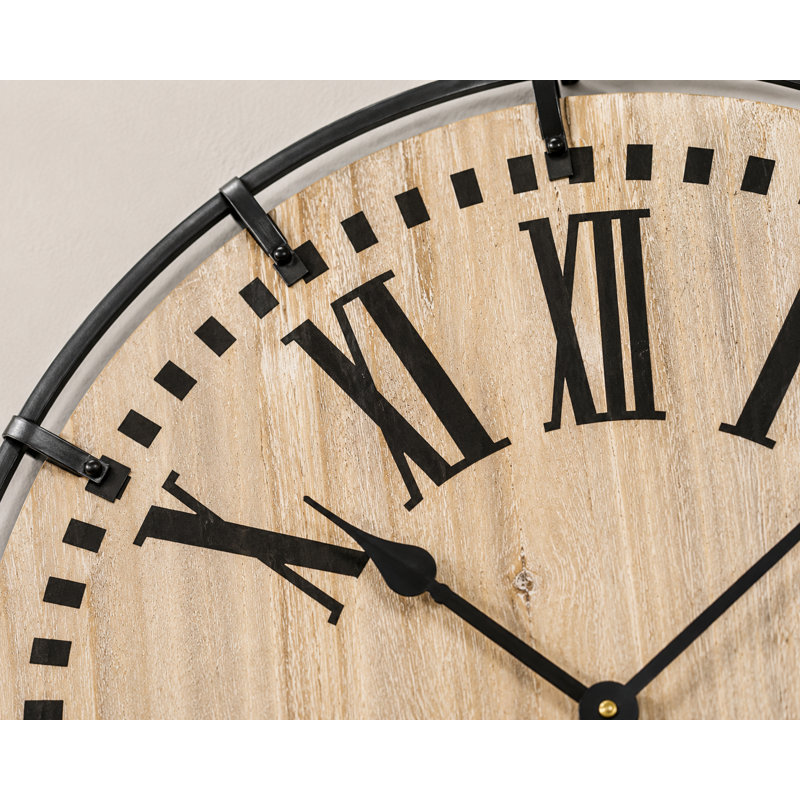 Rustic Farmhouse Wall Clock 24 Inch