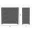 Armoire de rangement d'extérieur en forme de diamant 75 gallons avec 1 tablette PawsomePad-130604064