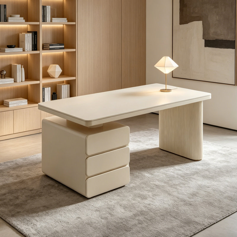 Bureau à 3 tiroirs Modern, 29.52" H x 47.24" W x 23.62" D
