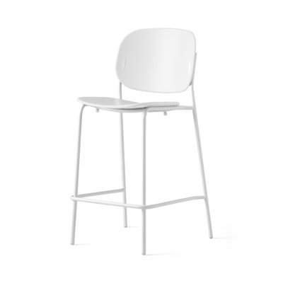 Yo Bar Stool with Plastic Seat and Metal Frame