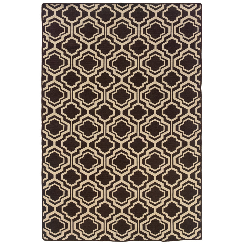 Bloomfield Hills Wool Geometric Indoor Rug, Rectangle 5' x 8'