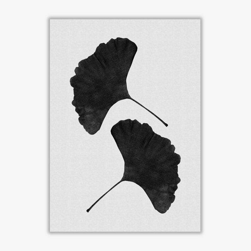 Ginkgo Leaf II - Print, 60 cm H x 42 cm W x 1 cm D, No Frame