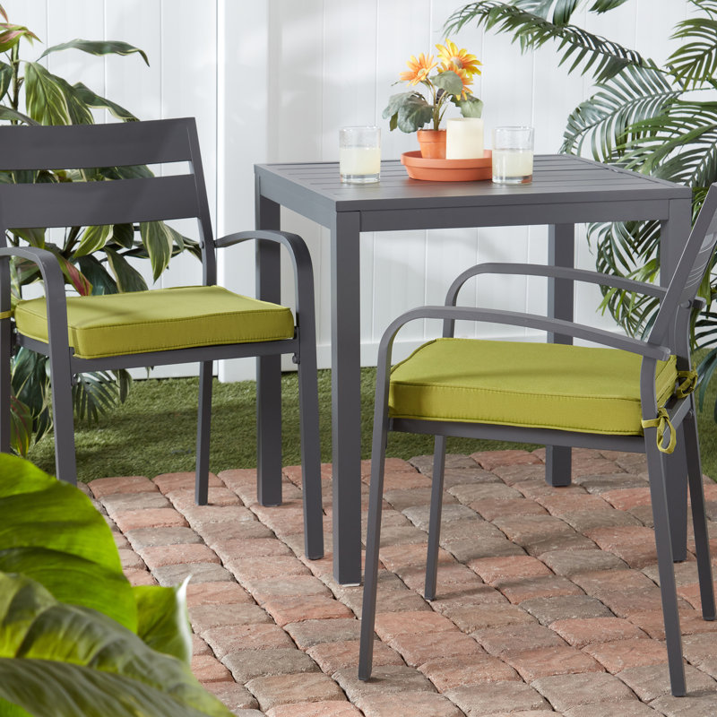 Sunbrella Outdoor Dining Chair Seat Pad, Kiwi