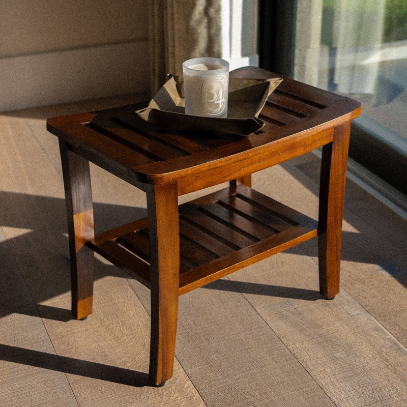 Daigan 21" W Teak Shower Bench