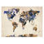 « aquarelle map 3 » par michael tompsett, reproduction d’art sur toile tendue encadrée-10617805