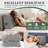 Queen Wall-Mount Backrest Wedge Pillow Headboard, Reading And Bolster Support For Dorms And Daybeds