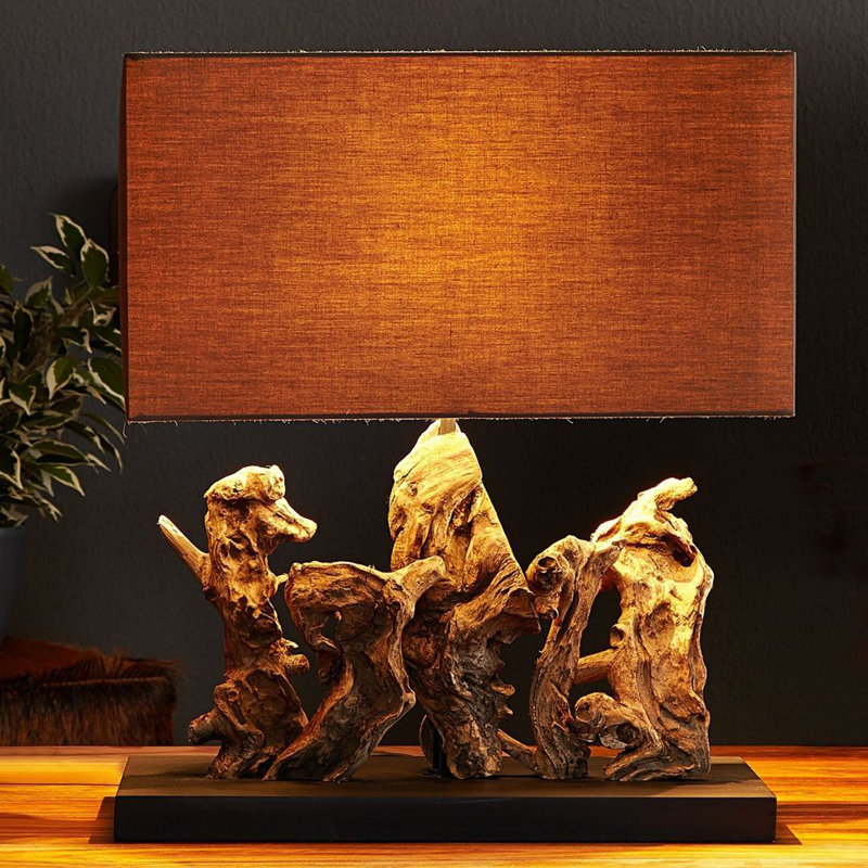 Ahmeek Solid Wood Table Lamp
