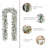 Soperton Pre-Lit Snow Flocked Christmas Garland with 35 Warm Lights and Timer