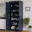 Armoire de rangement pour salle de bain et de buanderie 100% en bois massif Palace Imports, portes à panneaux surélevés, tablettes réglables, largeur 32 po, hauteur 71,5 po-118329016