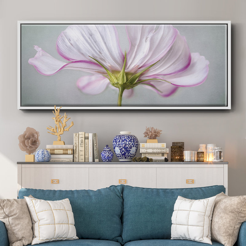 Textured Floral- Framed Canvas