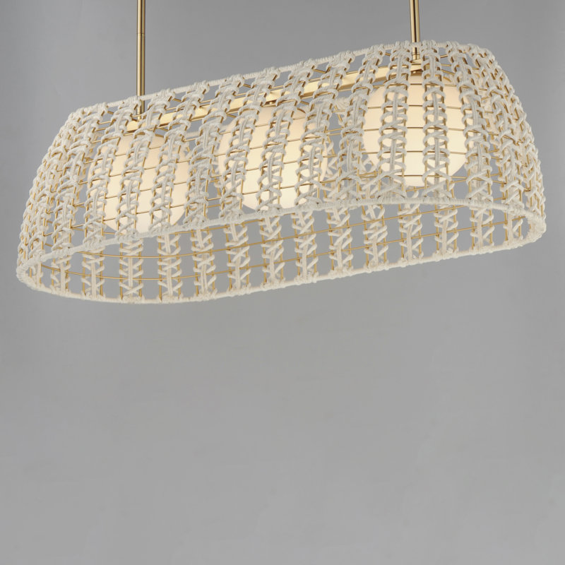 Luminaire suspendu en macramé-linéaire