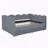 Gingham Daybed Storage Drawers USB Port Wave Shaped-319670702-319670741
