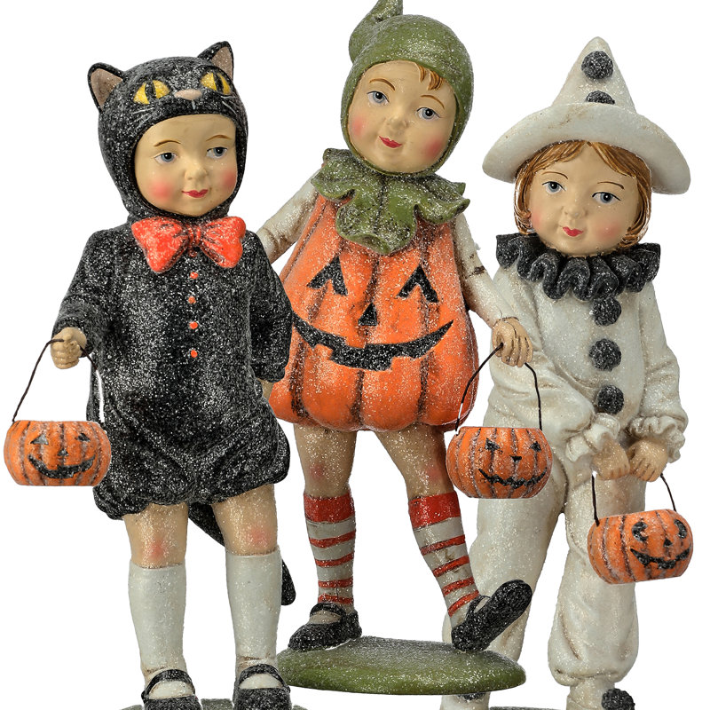 8 po enfants d'Halloween en résine