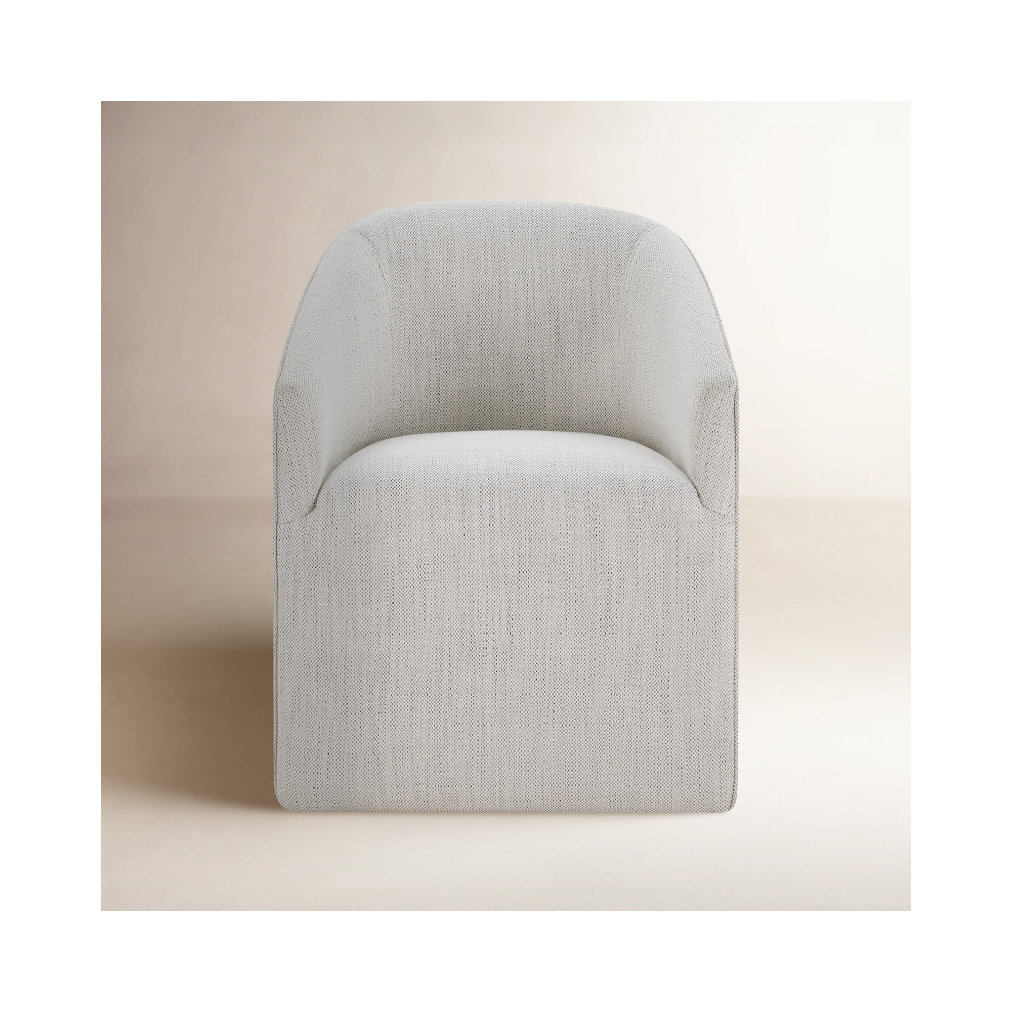 Concorde Caster Dining Chair, Prestige Ivory Basketweave
