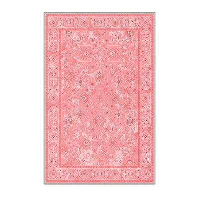 Premium 3D Printed Area Rug, 4.6 x 6.6 Feet, 100% Polyester, Antibacterial, Non-Slip PVC Felt Bottom | 8 mm Pile Height, Machine Washable, Durable & Stylish for Living Room, Bedroom, & Home Décor
