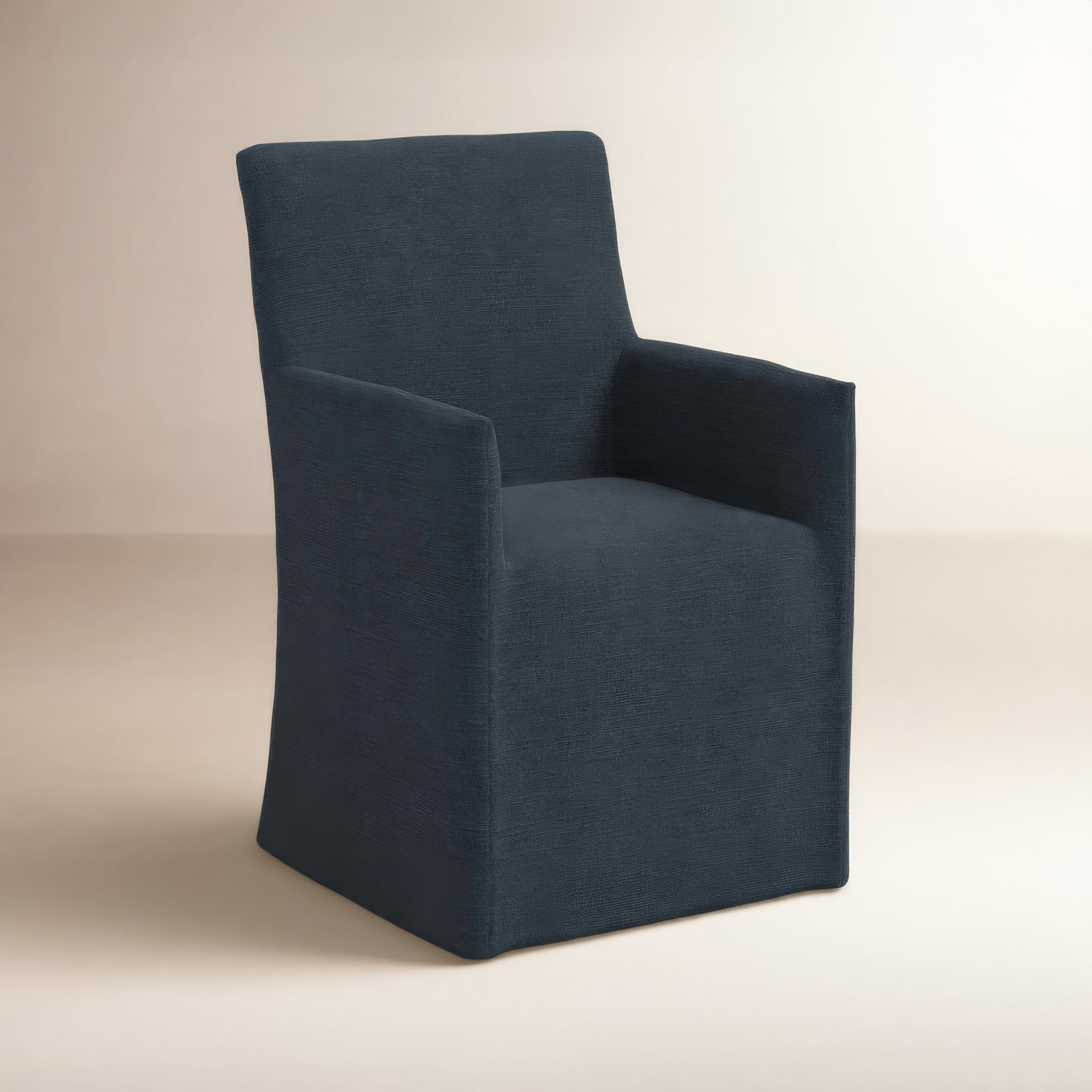 Silvia Armchair, Classic Navy Linen