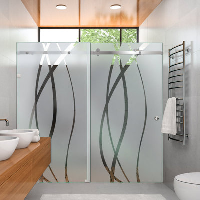 Portes de douche en verre de 60 po x H 80 po