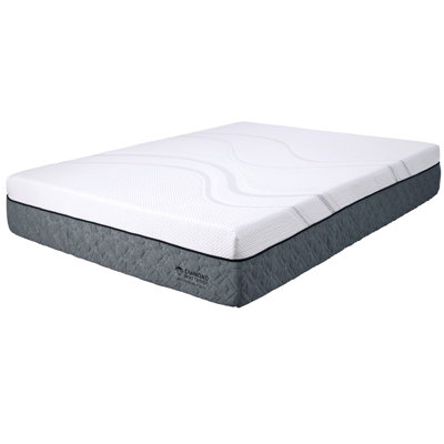 12" Medium Electromagnetic Shielding King Graphene Memory Foam Mattress, White Impact-