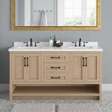 Lark Manor Wellsville 60'' Free Standing Double Bathroom Vanity with ...